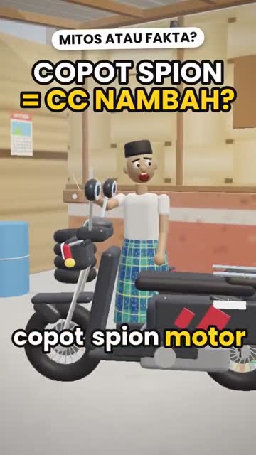 Cuplikan video animasi 3D: Copot spion = CC nambah? gaya karakter